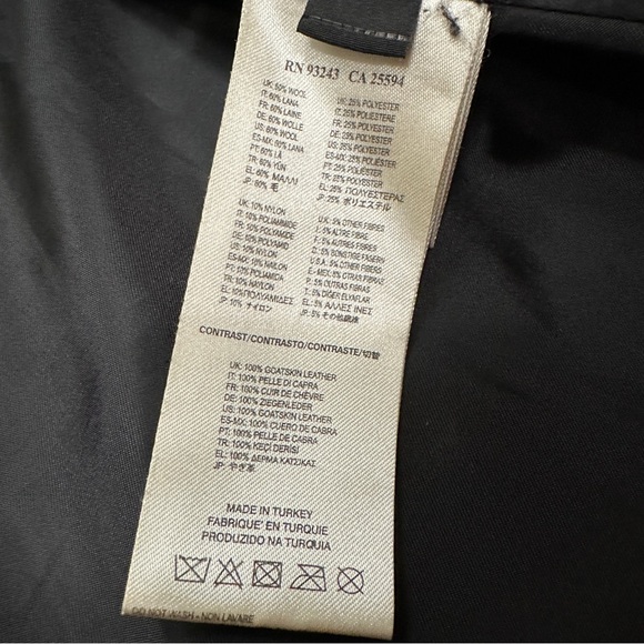 Diesel Suelo Overcoat Wool & Leather Moto Jacket - Size medium - Picture 6 of 12